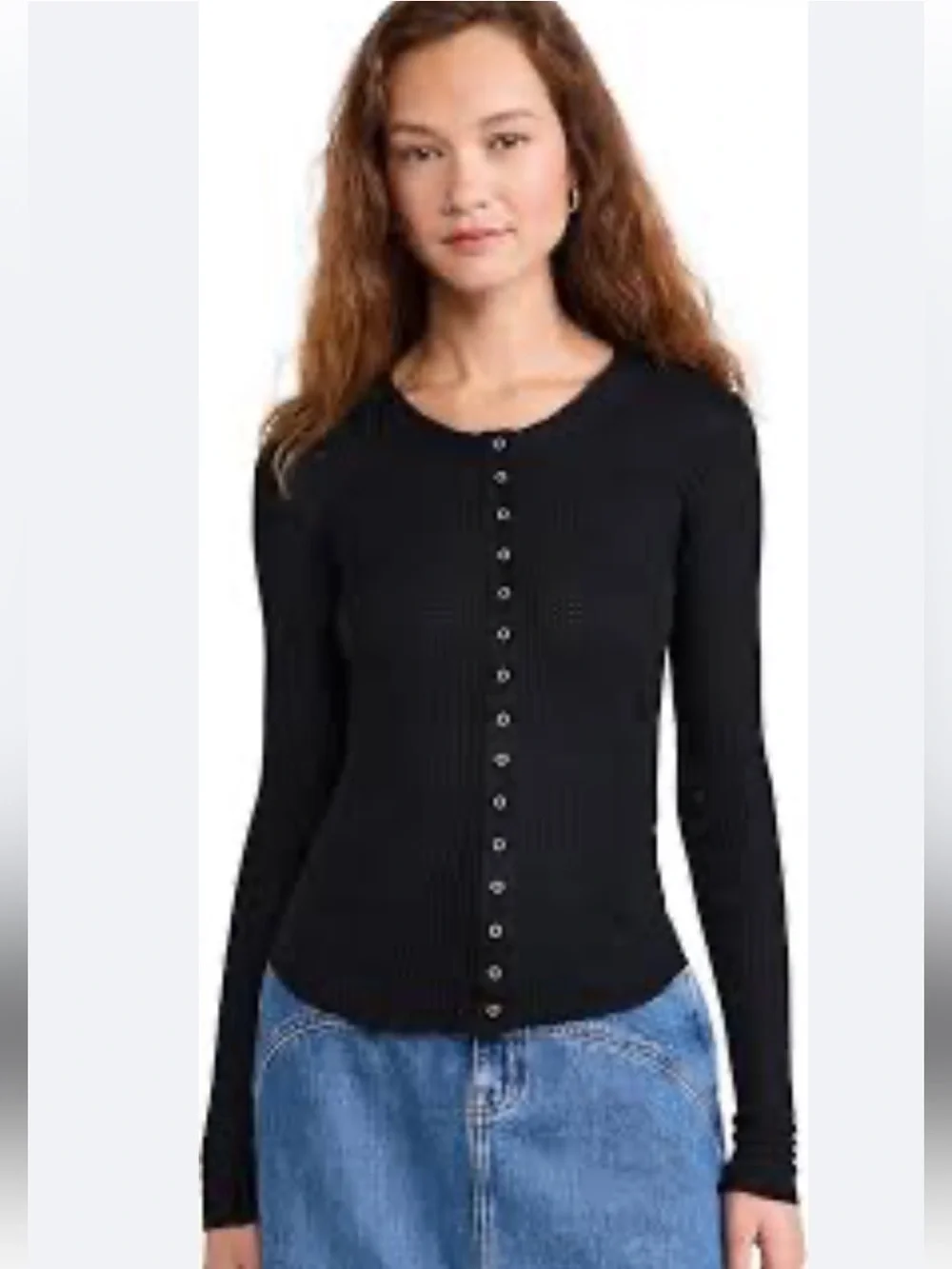 NWT retail $40 size M “#FreePeople,#Intimately. “Going Places Cardi in black”.